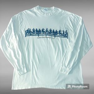 Vintage 1990's Aspen Canyon Ranch Long Sleeve T-Shirt Men's Large Cowboy Western